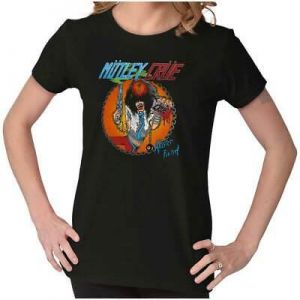 Motley Crue Allister Fiend Mascot 1980s Tour Graphic T Shirts for Women T-Shirts