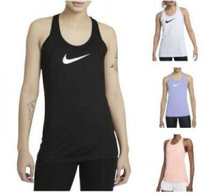 Nike Women&#039;s Pro Mesh Racerback Training Athletic Fitness Running Tank Top Shirt