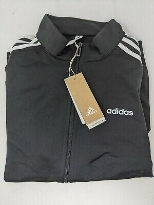 buyeverything clothes for women adidas Women's Standard Essentials 3-Stripe Track Jacket, Black/White, Large