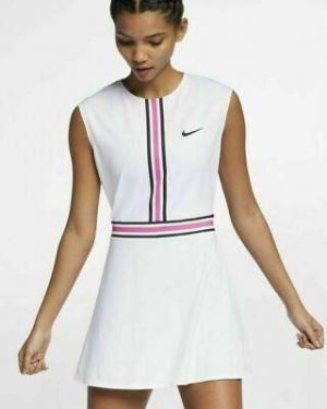buyeverything clothes for women Nike NikeCourt Women's Tennis Dress XL White Pink Black Casual Golf New