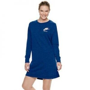 buyeverything clothes for women NIKE Women's Sportswear Gym Vintage Dress INDIGO SAIL (Sz X-LARGE) NWT MSRP $60