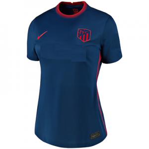 Atletico Madrid Football Shirt Women&#039;s Nike Away Plain Shirt - Navy - New