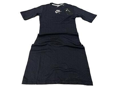 buyeverything clothes for women Nike Air Womens Dress Black Ribbed Short Sleeve Dress Size Small